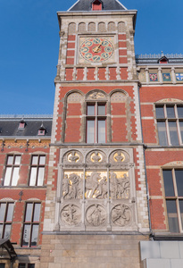 外部的主要站在阿姆斯特丹