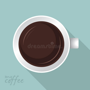 咖啡杯平面设计