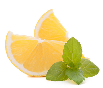 柠檬或果茶柑桔属水果切片