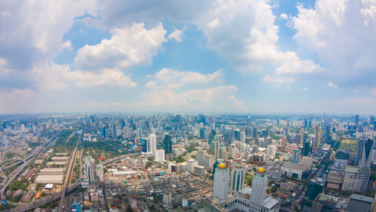 曼谷城市与云的看法