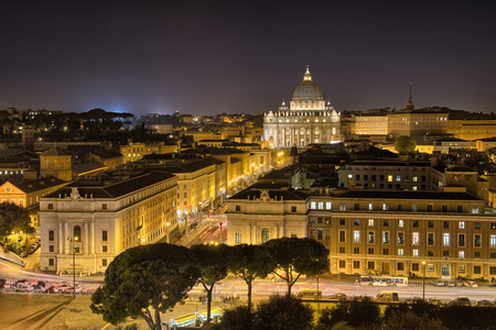 罗马和其地标的美丽鸟瞰图