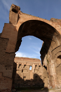 泰尔梅迪卡拉 卡拉卡拉浴场 在罗马，意大利