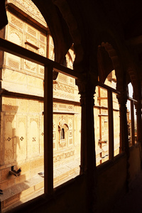 寺殿 斋沙默尔，印度，亚洲的建筑细节