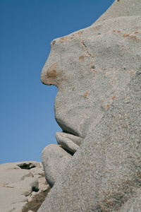 lavezzi 群岛 科西嘉岛，法国。stoneface 在一个岛上