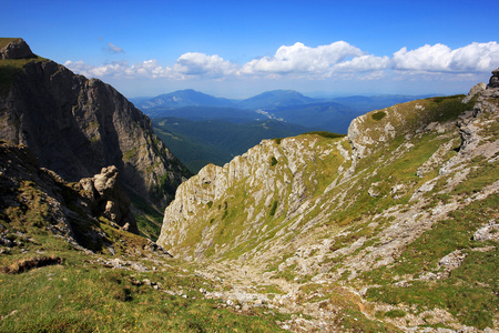 在 bucegi 山，罗马尼亚，欧洲高山景观