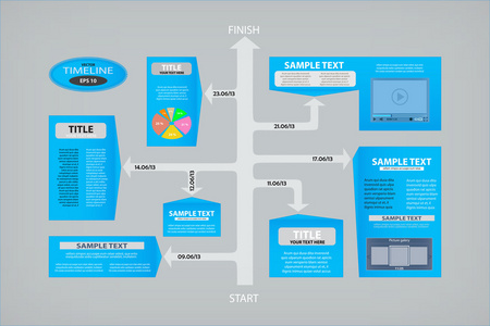 时间轴矢量设计模板