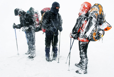 高山在 fagaras 山，特兰西瓦尼亚，罗马尼亚徒步旅行