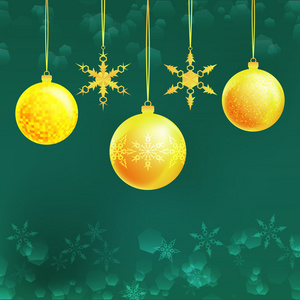 圣诞节图的三个球，分支 框架 卡 物横幅
