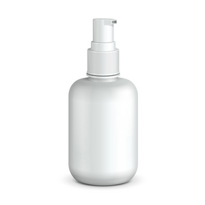 凝胶 泡沫或液体肥皂机泵塑料瓶白色。准备好您的设计。产品包装矢量 eps10