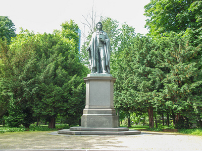 席勒雕像在法兰克福