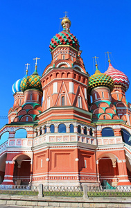 在莫斯科，俄罗斯红场圣 basils 大教堂