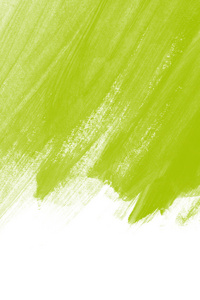 明亮的绿色手绘画笔描边背景