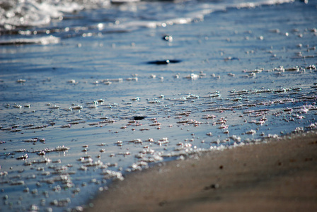 在海滩上的海浪