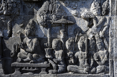 考古遗址的婆罗浮屠，教科文组织世界遗产