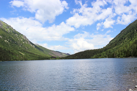 在波兰 tatra 山区山湖 morskie 开元