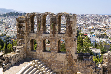 剧场 herodes atticus 雅典