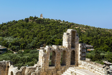 剧场 herodes atticus 雅典