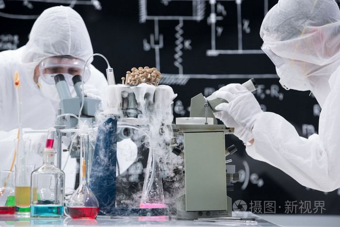 工作用显微镜实验室科学家