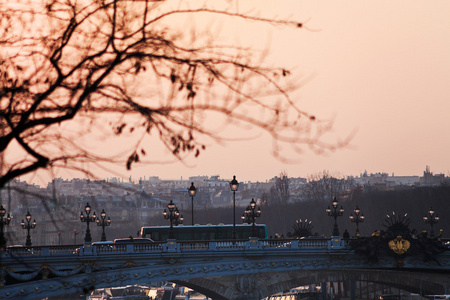 杜邦观日落的亚历山大三世的巴黎