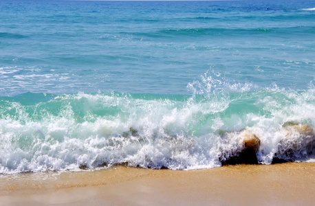 海滩上的海浪