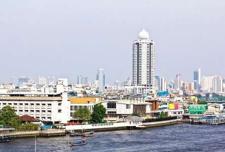 曼谷城市和河