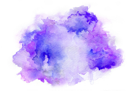 紫色水彩绘图墨水