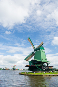 风车在荷兰 zaanse schans