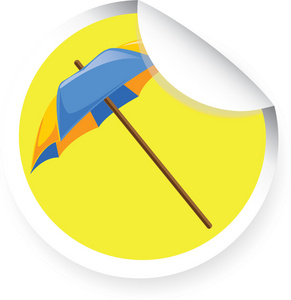 旅行图标太阳伞