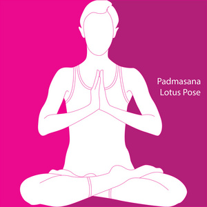 莲花位置padmasana