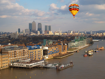 伦敦金融城鸟瞰图图片