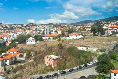 美丽的景色的丰沙尔 马德拉岛 葡萄牙