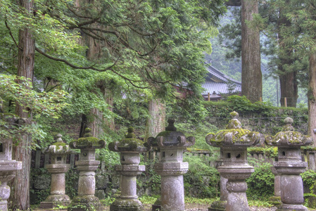 德川家光陵 taiyuinbyo 日航 日本。自 1999 年以来神社和寺庙的日航是教科文组织世界文化遗产