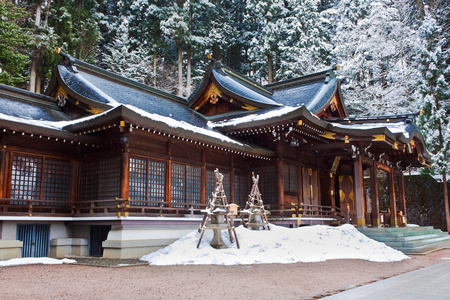 在飞驒高山市的樱山八幡宫