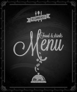 黑板帧的食物菜单