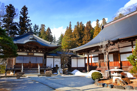 在东山寺区域在飞驒高山 日本寺