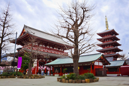 塔和浅草浅草寺门口