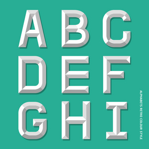 字母表现代颜色样式