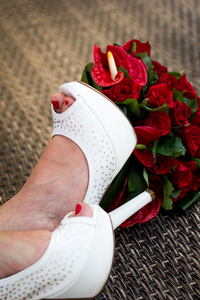 婚礼花束鞋