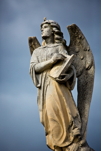 漂亮的雕塑在墨尔本公墓图片
