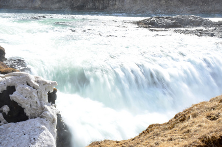 Gullfoss fall on the Iceland Sigrdarstgur waterfall