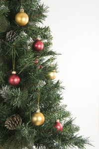 圣诞树和装饰物