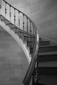 楼梯在建筑 温尼伯 马尼托巴 加拿大的哈密尔顿的历史建筑
