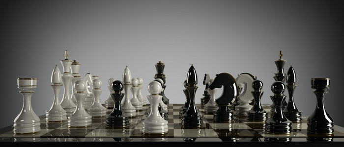 国际象棋概念图像将军