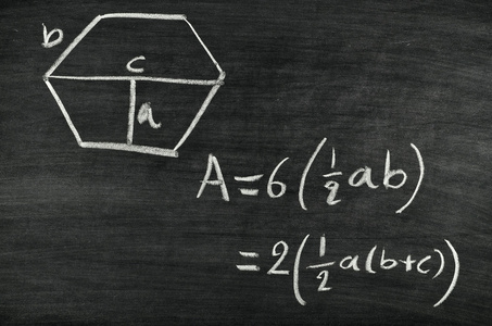 六角形面积公式图片