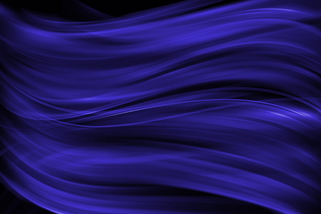 在黑暗的背景上的亮蓝色抽象线