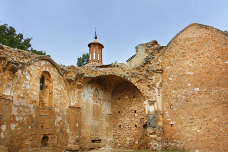 在废墟的著名石寺建在 1194年 nuevalos 西班牙地区