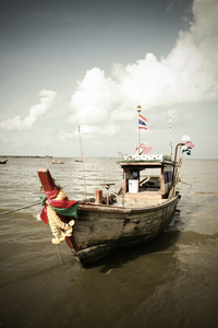 泰国渔船，复古风格