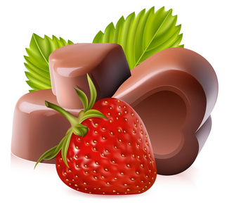 草莓和天游糖果
