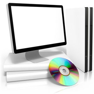 dvd 光盘  监视器与包装盒包装盒
