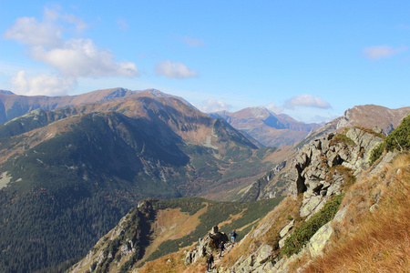 czerwone wierchy，塔特拉山，波兰